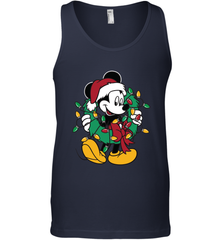 Disney Mickey Mouse Christmas Lights Men's Tank Top Men's Tank Top - HorseTee