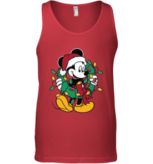 Disney Mickey Mouse Christmas Lights Men's Tank Top Men's Tank Top - HorseTee