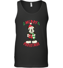 Disney Vintage Mickey Mouse Merry Christmas Men's Tank Top Men's Tank Top - HorseTee