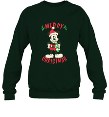 Disney Vintage Mickey Mouse Merry Christmas Crewneck Sweatshirt Crewneck Sweatshirt - HorseTee