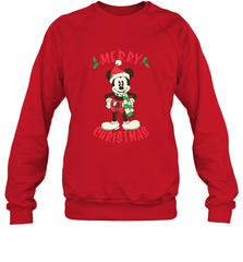 Disney Vintage Mickey Mouse Merry Christmas Crewneck Sweatshirt Crewneck Sweatshirt - HorseTee