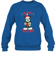 Disney Vintage Mickey Mouse Merry Christmas Crewneck Sweatshirt Crewneck Sweatshirt - HorseTee