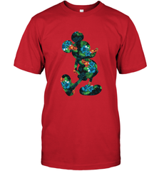 Disney Mickey Mouse Floral Silhouette Men's T-Shirt Men's T-Shirt - HorseTee
