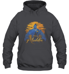Disney Aladdin Live Action Genie Aladdin Sunset Silhouette Hooded Sweatshirt Hooded Sweatshirt - HorseTee