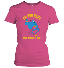 Disney Aladdin Genie So You Have Two Wishes Left Portrait Women's T-Shirt Women's T-Shirt - HorseTee