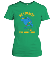 Disney Aladdin Genie So You Have Two Wishes Left Portrait Women's T-Shirt Women's T-Shirt - HorseTee