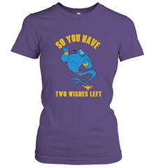 Disney Aladdin Genie So You Have Two Wishes Left Portrait Women's T-Shirt Women's T-Shirt - HorseTee
