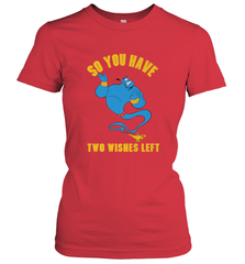 Disney Aladdin Genie So You Have Two Wishes Left Portrait Women's T-Shirt Women's T-Shirt - HorseTee