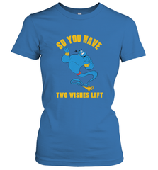 Disney Aladdin Genie So You Have Two Wishes Left Portrait Women's T-Shirt Women's T-Shirt - HorseTee