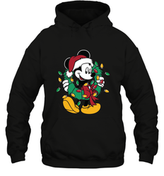 Disney Mickey Mouse Christmas Lights Hooded Sweatshirt