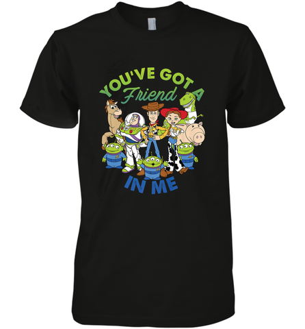 Disney Pixar Toy Story Cartoon You Have Got A Friend In Me Men's Premium T-Shirt Men's Premium T-Shirt / Black / XS Men's Premium T-Shirt - HorseTee