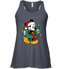 Disney Mickey Mouse Christmas Lights Women's Tank Top Women's Tank Top - HorseTee