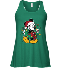 Disney Mickey Mouse Christmas Lights Women's Tank Top Women's Tank Top - HorseTee