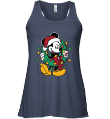 Disney Mickey Mouse Christmas Lights Women's Tank Top Women's Tank Top - HorseTee