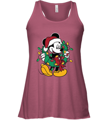 Disney Mickey Mouse Christmas Lights Women's Tank Top Women's Tank Top - HorseTee