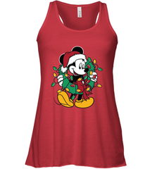 Disney Mickey Mouse Christmas Lights Women's Tank Top Women's Tank Top - HorseTee