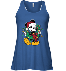 Disney Mickey Mouse Christmas Lights Women's Tank Top Women's Tank Top - HorseTee