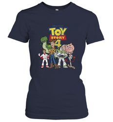 Disney Pixar Toy Story 4 Main Cast Movie Logo Poster Women's T-Shirt