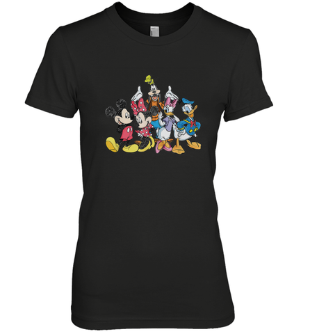 Disney Mickey and Friends Women's Premium T-Shirt Women's Premium T-Shirt / Black / XS Women's Premium T-Shirt - HorseTee
