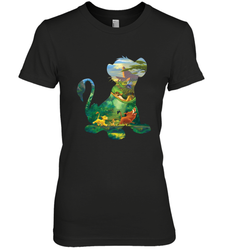 Disney Lion King Simba Silhouette Graphic Women's Premium T-Shirt