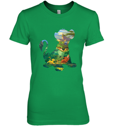 Disney Lion King Simba Silhouette Graphic Women's Premium T-Shirt