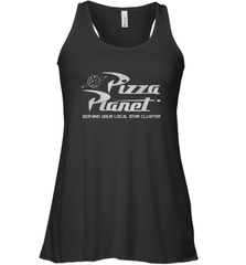 Disney Pixar Toy Story Pizza Planet Distressed Logo Women's Tank Top Women's Tank Top - HorseTee