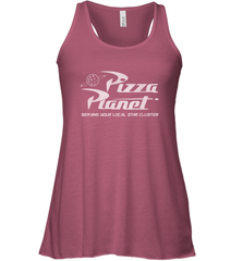 Disney Pixar Toy Story Pizza Planet Distressed Logo Women's Tank Top Women's Tank Top - HorseTee