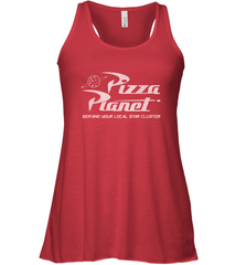 Disney Pixar Toy Story Pizza Planet Distressed Logo Women's Tank Top Women's Tank Top - HorseTee