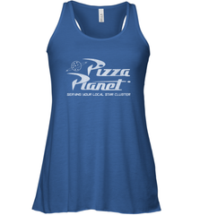 Disney Pixar Toy Story Pizza Planet Distressed Logo Women's Tank Top Women's Tank Top - HorseTee