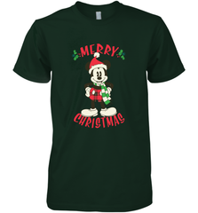 Disney Vintage Mickey Mouse Merry Christmas Men's Premium T-Shirt Men's Premium T-Shirt - HorseTee