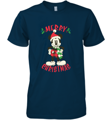 Disney Vintage Mickey Mouse Merry Christmas Men's Premium T-Shirt Men's Premium T-Shirt - HorseTee
