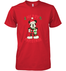 Disney Vintage Mickey Mouse Merry Christmas Men's Premium T-Shirt Men's Premium T-Shirt - HorseTee