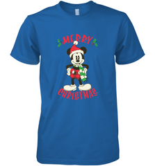 Disney Vintage Mickey Mouse Merry Christmas Men's Premium T-Shirt Men's Premium T-Shirt - HorseTee