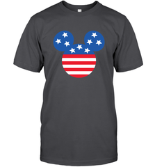 Disney Mickey Mouse Head America Flag Men's T-Shirt Men's T-Shirt - HorseTee