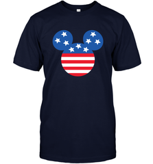 Disney Mickey Mouse Head America Flag Men's T-Shirt Men's T-Shirt - HorseTee
