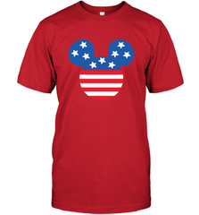 Disney Mickey Mouse Head America Flag Men's T-Shirt Men's T-Shirt - HorseTee