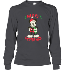 Disney Vintage Mickey Mouse Merry Christmas Long Sleeve T-Shirt Long Sleeve T-Shirt - HorseTee