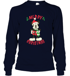 Disney Vintage Mickey Mouse Merry Christmas Long Sleeve T-Shirt