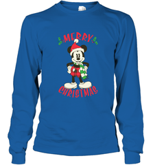Disney Vintage Mickey Mouse Merry Christmas Long Sleeve T-Shirt Long Sleeve T-Shirt - HorseTee