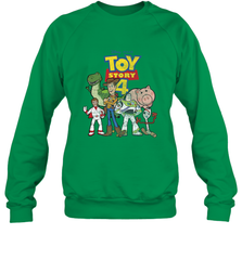 Disney Pixar Toy Story 4 Main Cast Movie Logo Poster Crewneck Sweatshirt Crewneck Sweatshirt - HorseTee