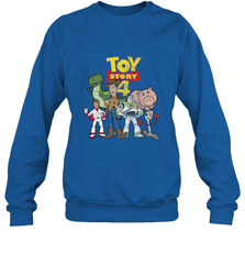 Disney Pixar Toy Story 4 Main Cast Movie Logo Poster Crewneck Sweatshirt Crewneck Sweatshirt - HorseTee