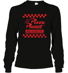 Disney Pixar Toy Story Pizza Planet Checkered Logo Long Sleeve T-Shirt Long Sleeve T-Shirt - HorseTee
