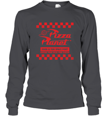 Disney Pixar Toy Story Pizza Planet Checkered Logo Long Sleeve T-Shirt Long Sleeve T-Shirt - HorseTee