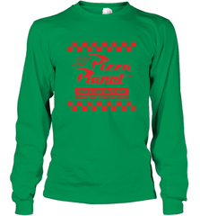 Disney Pixar Toy Story Pizza Planet Checkered Logo Long Sleeve T-Shirt Long Sleeve T-Shirt - HorseTee