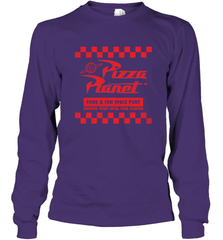 Disney Pixar Toy Story Pizza Planet Checkered Logo Long Sleeve T-Shirt Long Sleeve T-Shirt - HorseTee