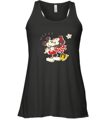 Disney Vintage Mickey Minnie Mouse Kiss  Funny Mickey Mouse Women's Tank Top Women's Tank Top - HorseTee
