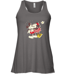 Disney Vintage Mickey Minnie Mouse Kiss  Funny Mickey Mouse Women's Tank Top Women's Tank Top - HorseTee