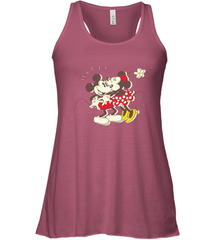 Disney Vintage Mickey Minnie Mouse Kiss  Funny Mickey Mouse Women's Tank Top Women's Tank Top - HorseTee