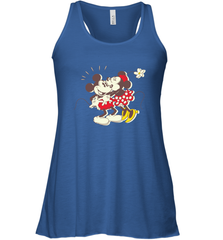 Disney Vintage Mickey Minnie Mouse Kiss  Funny Mickey Mouse Women's Tank Top Women's Tank Top - HorseTee