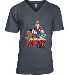 Disney Mickey Mouse and Friends Men's V-Neck T-Shirt Men's V-Neck T-Shirt - HorseTee